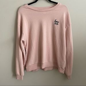 Divided H&M Basics Pink Sweatshirt Sz L